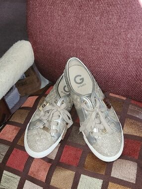 G By Guess Gold Color Tennis Shoes